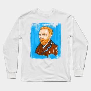 Denizko Art Van Gogh Self Portrait Long Sleeve T-Shirt